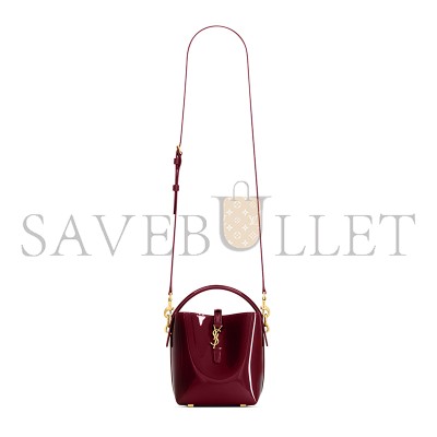 YSL LE 37 MINI IN PATENT LEATHER 765870AAEX16290 (15*13*6cm)